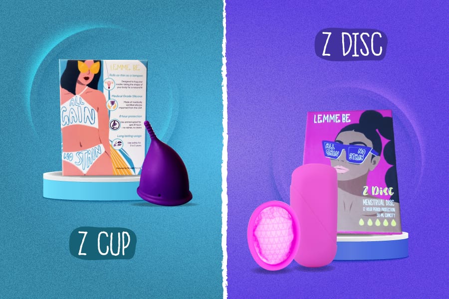 Lemme Be Z Cup vs. Z Disc: Choose your Sustainable Period BAE