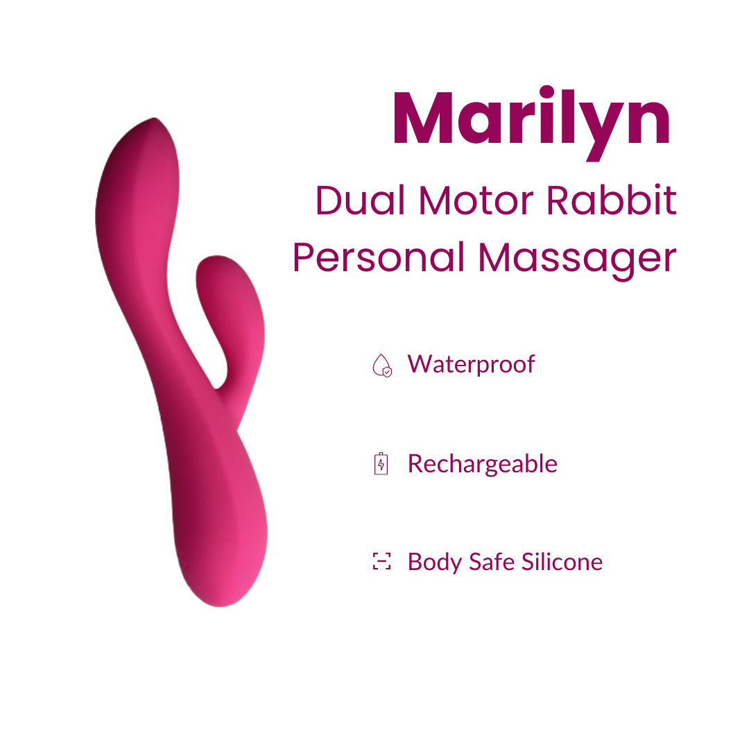 Dual Motor Rabbit Personal Massager: Marilyn