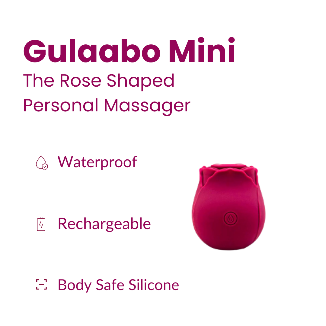 Gulaabo Mini: Intimate Rose-Shaped Personal Massager 