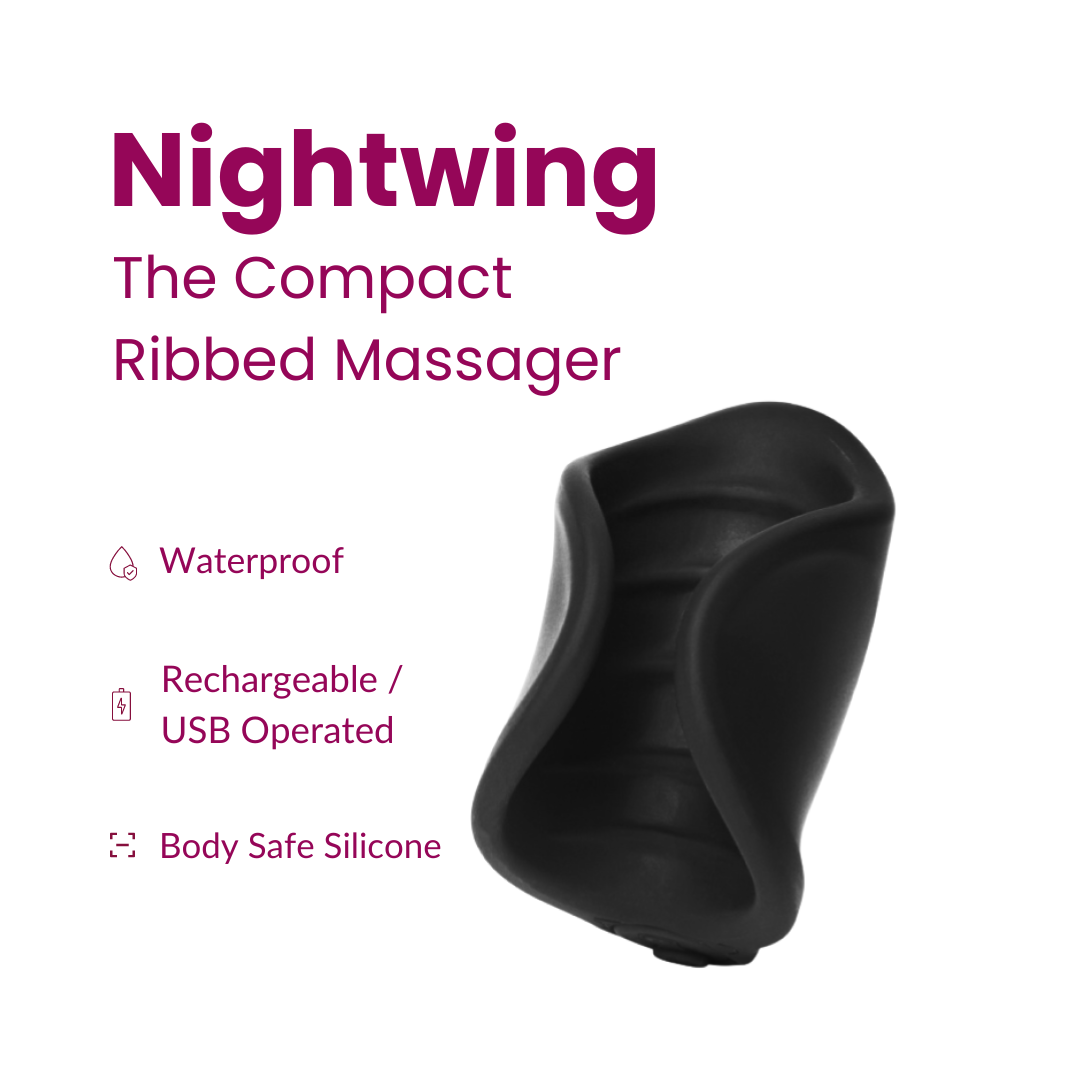 Compact Ribbed Massager: Nightwing