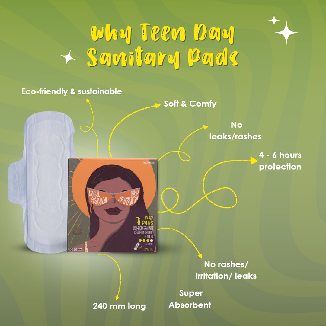 Buy Lemme Be's Teen Day Pads  Skinny, Soft, Cotton, and Organic Pads