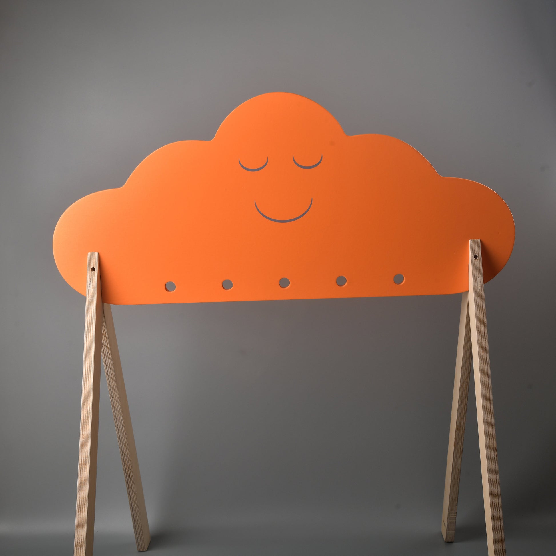 Cloud Baby Play Gym: Orange Handmade Infant Toys