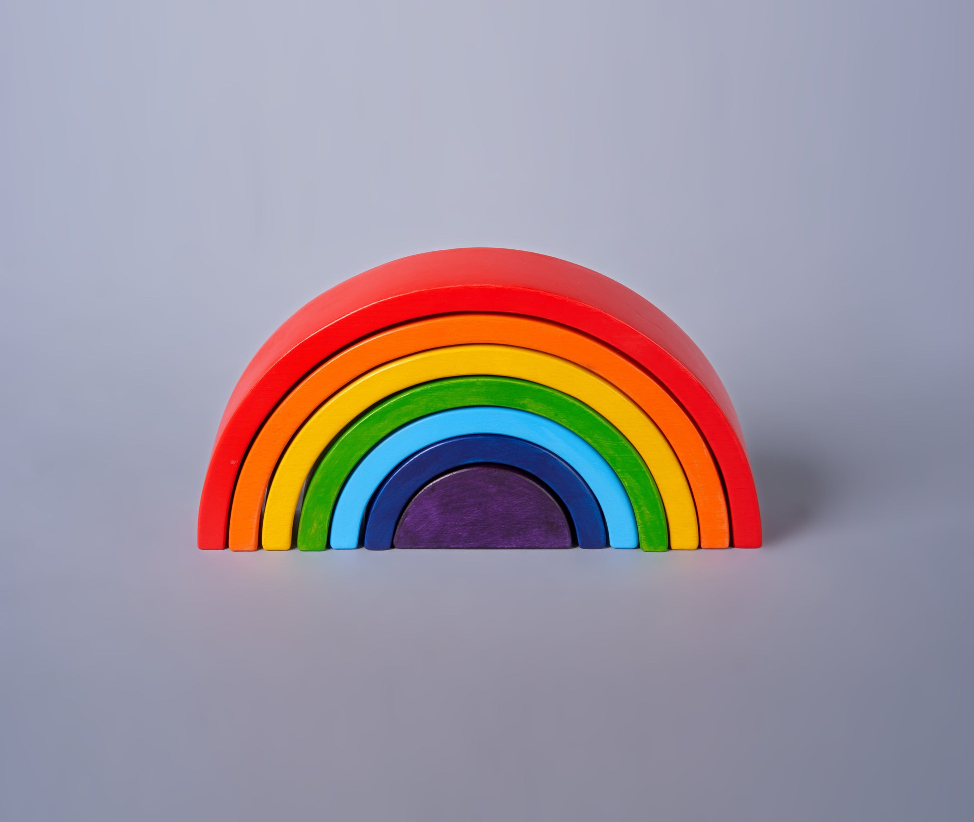 Wooden Rainbow Stacker for Kids