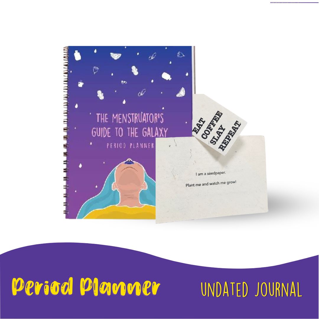 Period Planner | Undated Daily Notebook Habit Tracker