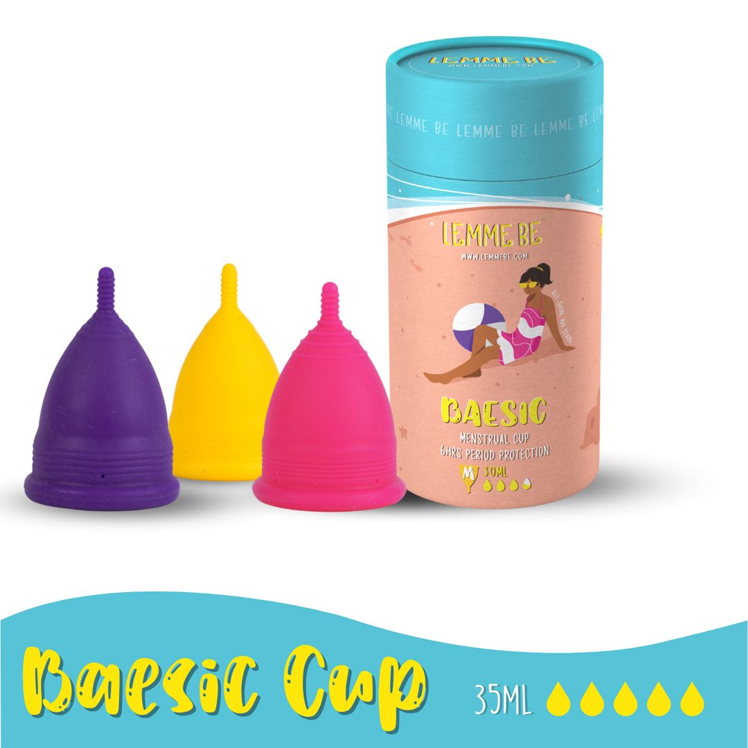 Lemme Be BAEsic Menstrual Cup (Super Soft & Comfy)