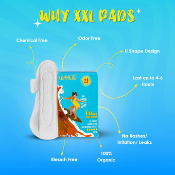 Xxtra Large Sanitary Pads - Box of (7+1) 8 Pads