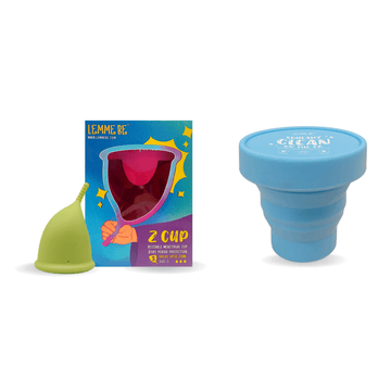 Combo of Z Cup and Collapsible Cup Cleaner