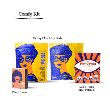 Comfy Kit (Heavy Flow Day Pads, Panty-liners, Heat-Patches)