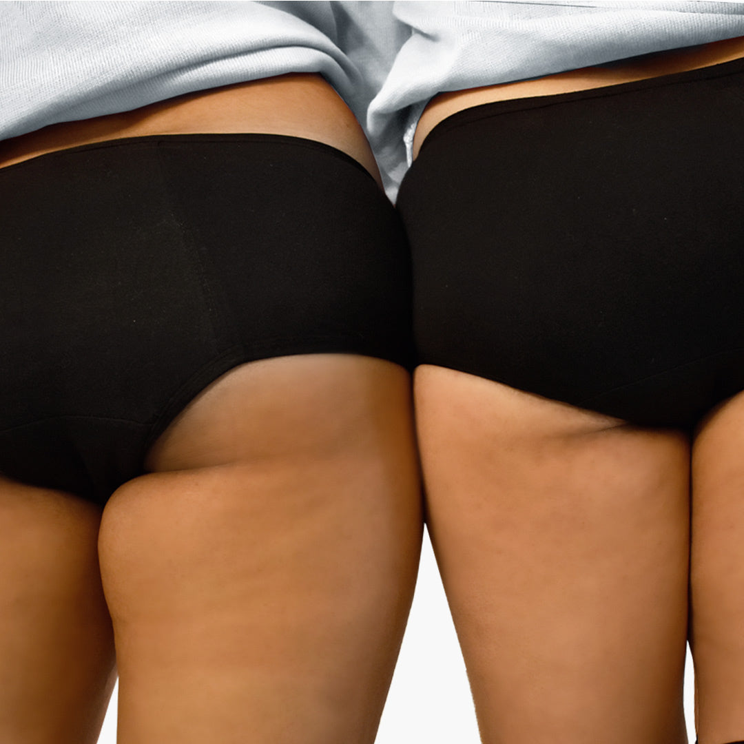 OLIKEME Womens Menstrual Period Panties Super Soft Protective Briefs  Underwear 5 Pack,Mulit Size Large