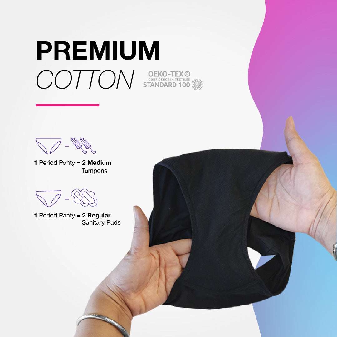 Buy Lemme Be Z Drip Leak-Proof Reusable Period Panty for Medium Flow
