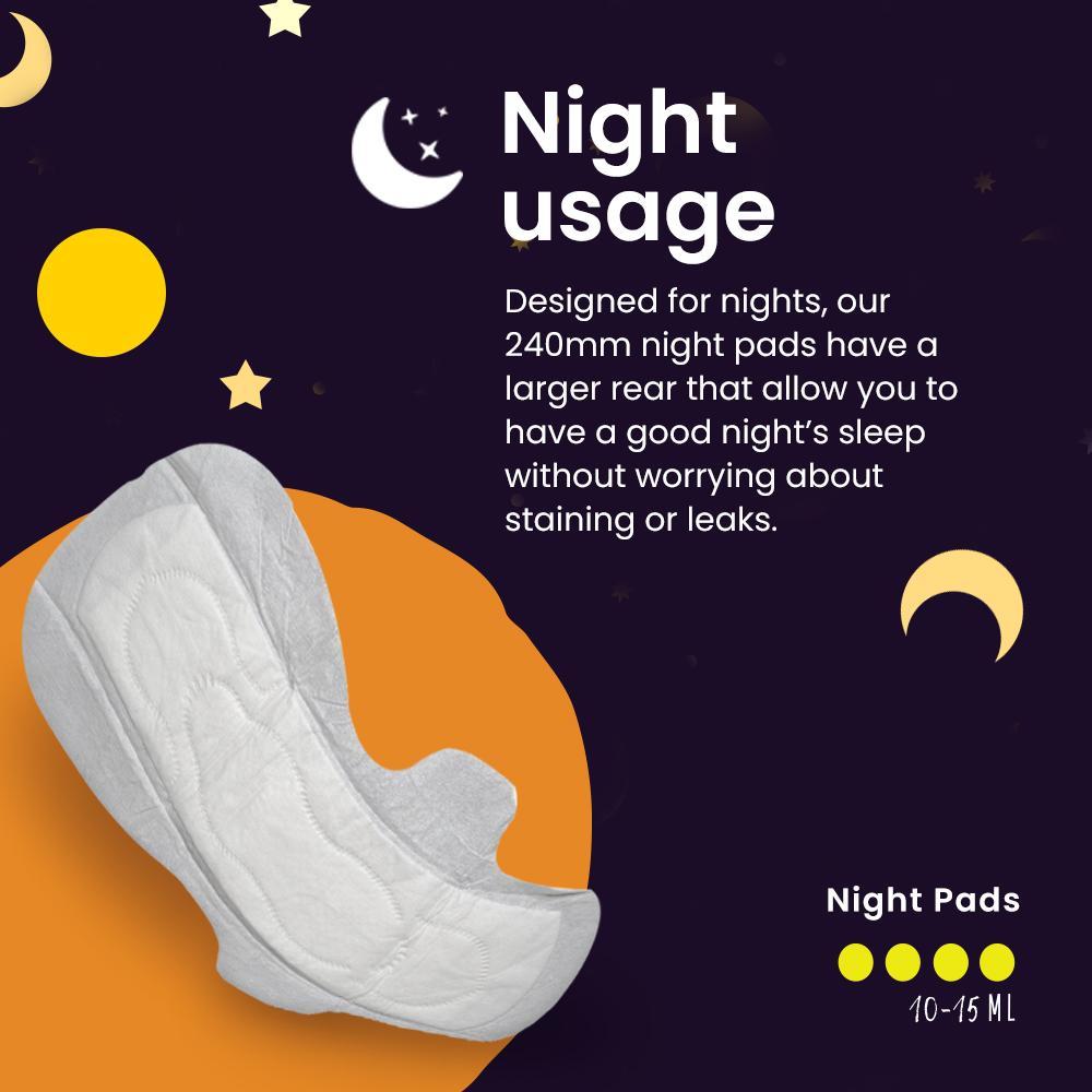 Lemme Be Teen Pads - Sanitary  Night Pads